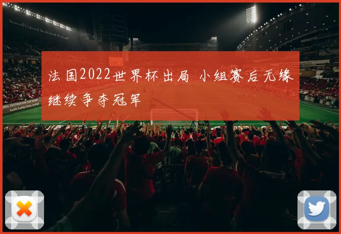 法国2022世界杯出局 小组赛后无缘继续争夺冠军